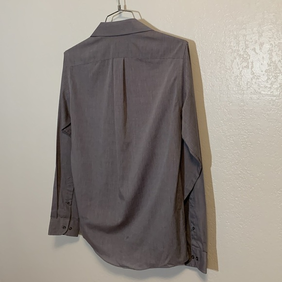 Stafford Wrinkle Free Men’s Button Down 15.5  36/37, Gray - Picture 9 of 12